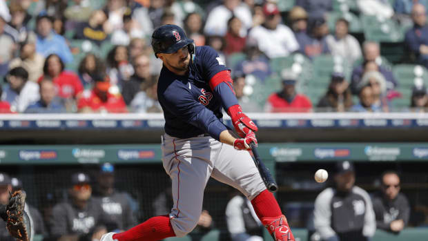RedSoxAdamDuvallHitting